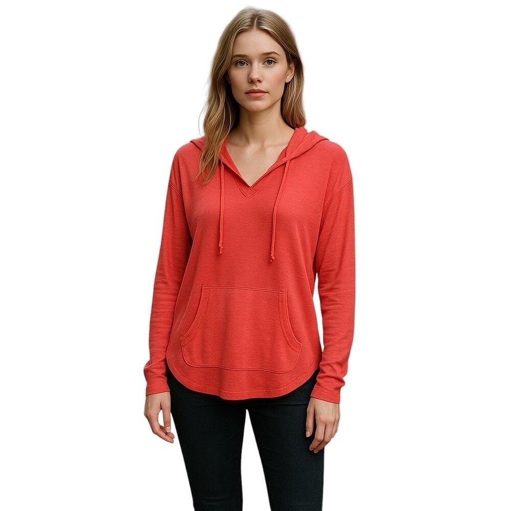 Eileen Fisher Linen Hooded Top Women's Size Large